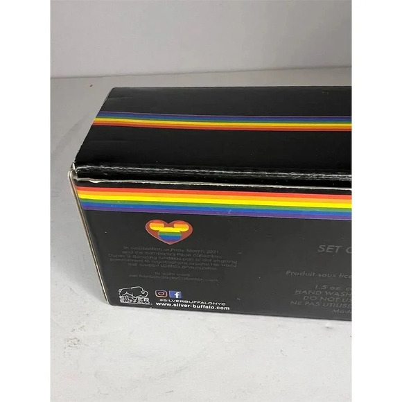 Disney Rainbow Collection 4-Piece Shot Glass Set Pride Mickey Mouse - Picture 4 of 4